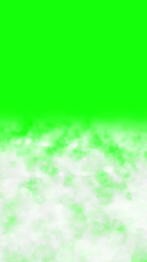 Vertical half screen green screen smoke seamless loop Stock Footage 320098966