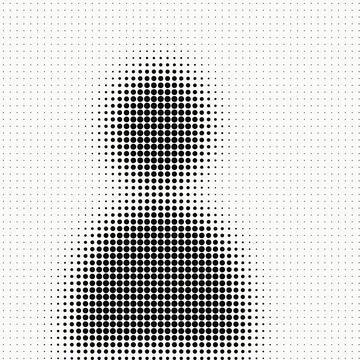 Vertical halftone stripe pattern with black circular shapes for professiona.. Stock Illustration