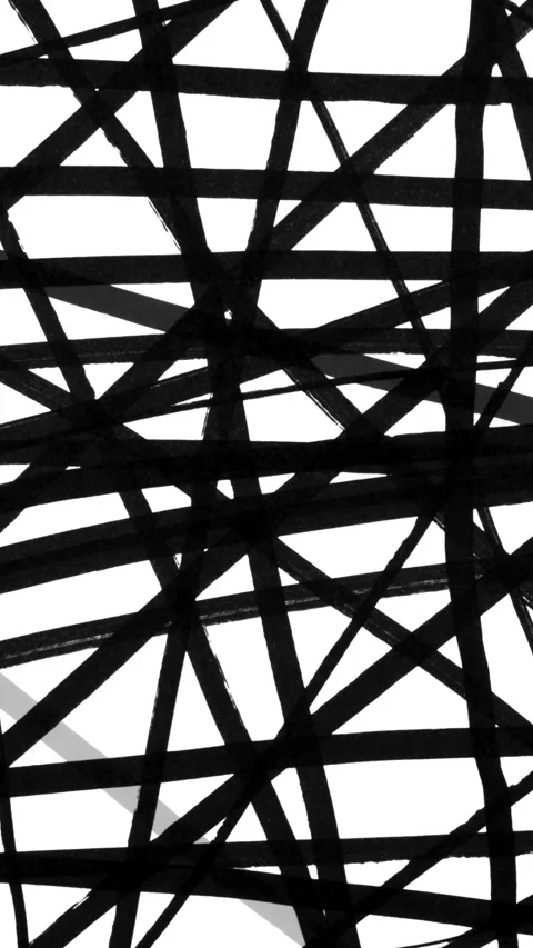 Vertical Hand Drawn Black Lines Wipe Transition 03 Stock Footage 337439731
