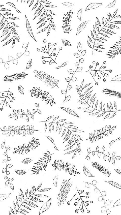 Vertical Hand Drawn Botanical Pattern Seamless Loop 스톡 동영상 331416819