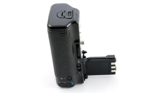 Vertical handle for reflex camera 스톡 사진