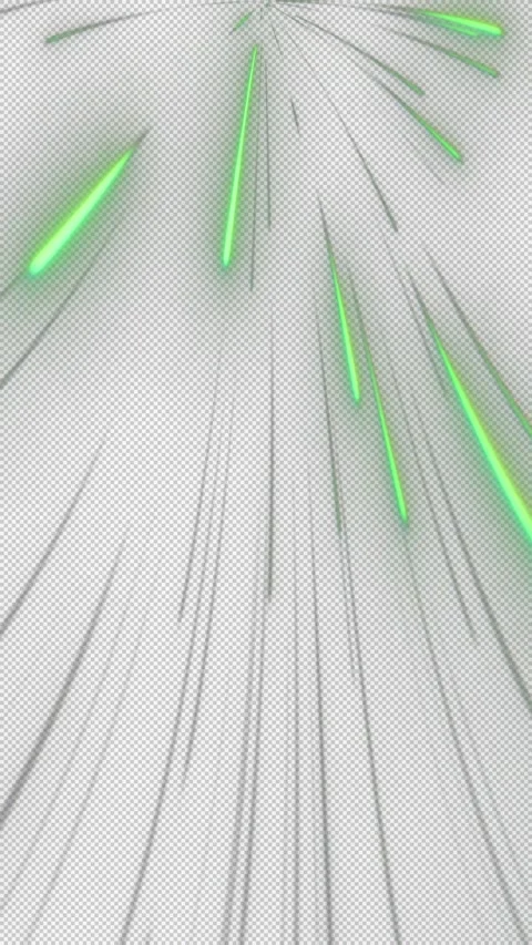 Vertical HD Green Laser Rain VFX Alpha Loop Stock Footage 342141237