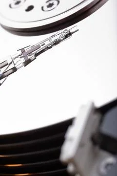 Vertical hdd macro Stock Photos