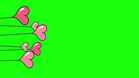 VERTICAL HEART BALLOONS 스톡 동영상 262774982