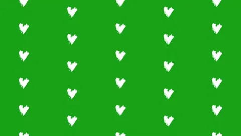 Vertical Hearts moving up and down effect on green screen Stock Footage 230865197