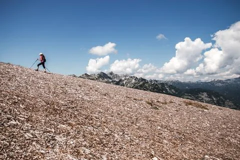 Vertical hiking Stock Photos