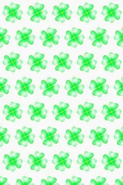 Vertical holiday pattern from splashes of clover leaves. Stock Illustration