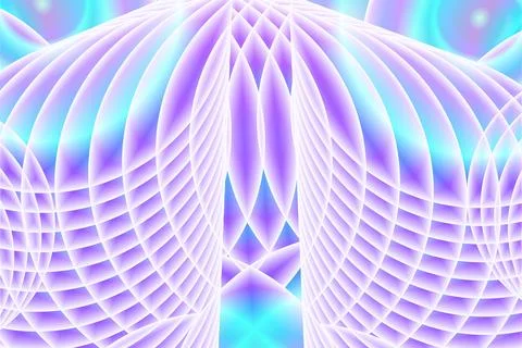 Vertical horizontal 3d optical illusion illustrated abstract and wavy style Stock Illustration