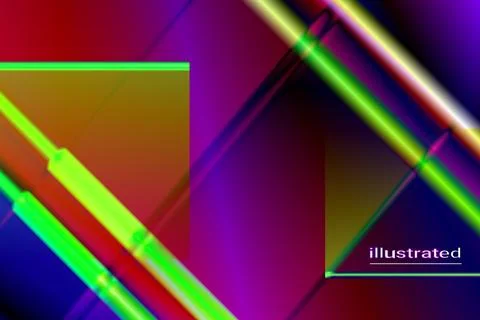 Vertical horizontal metaverse neon effect vector background design Иллюстрация