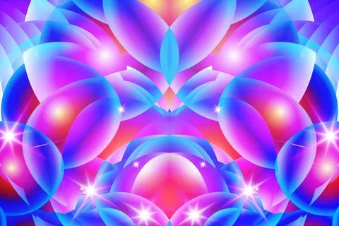 Vertical horizontal modern neon 3d gradient color abstract art wavy 库存插图