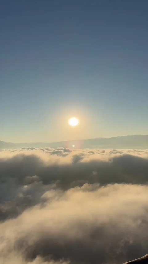 Vertical Hyperlapse of Fast Moving Clouds and Dramatic Sky Stock Footage 328063518