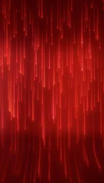 Vertical illustation of glowing neon lines in red. Stock Illustration