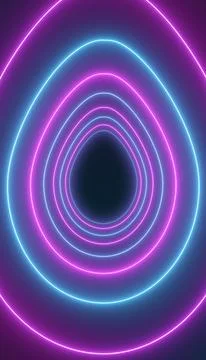 Vertical illustation of many Easter eggs in neon blue and magenta. 스톡 일러스트