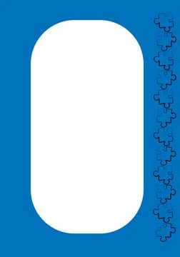 Vertical illustration format A4 - the design of the screen of the phone or ta Stock Illustration