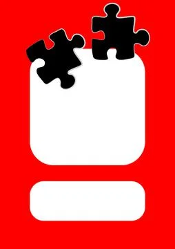 Vertical illustration format A4 - the design of the screen of the phone or ta Stock Illustration