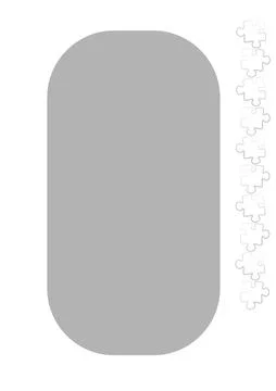 Vertical illustration format A4 - the design of the screen of the phone or ta Stock Illustration