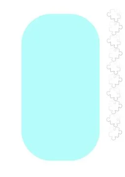 Vertical illustration format A4 - the design of the screen of the phone or ta Stock Illustration
