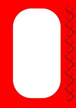 Vertical illustration format A4 - the design of the screen of the phone or ta Stock Illustration
