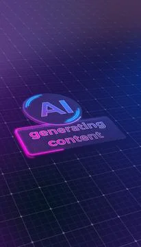 Vertical illustration of a generative AI user interface. Ilustración de archivo