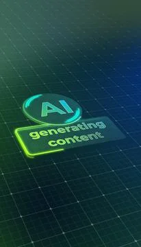 Vertical illustration of a generative AI user interface. Ilustración de archivo