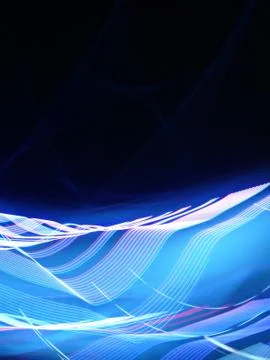 A vertical illustration of Interleaving ray trace rhythm - perfect for a digi Stock Illustration