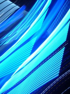 A vertical illustration of Interleaving ray trace rhythm - perfect for a digi Stock Illustration