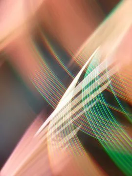 A vertical illustration of progressive rhythmic light threads with high-tech  Illustrazione stock