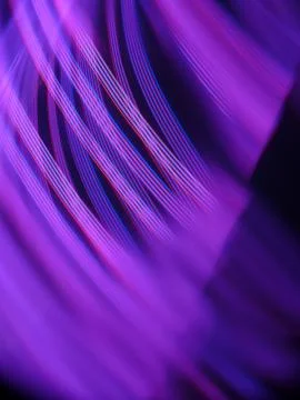Vertical illustration of purple rhythmic light threads with high-tech content Stock Illustration