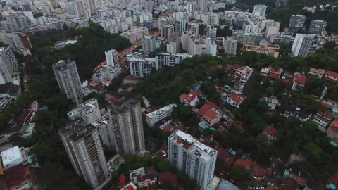 Vertical image that rises and shows the Sugar Loaf Stock Footage 81134392