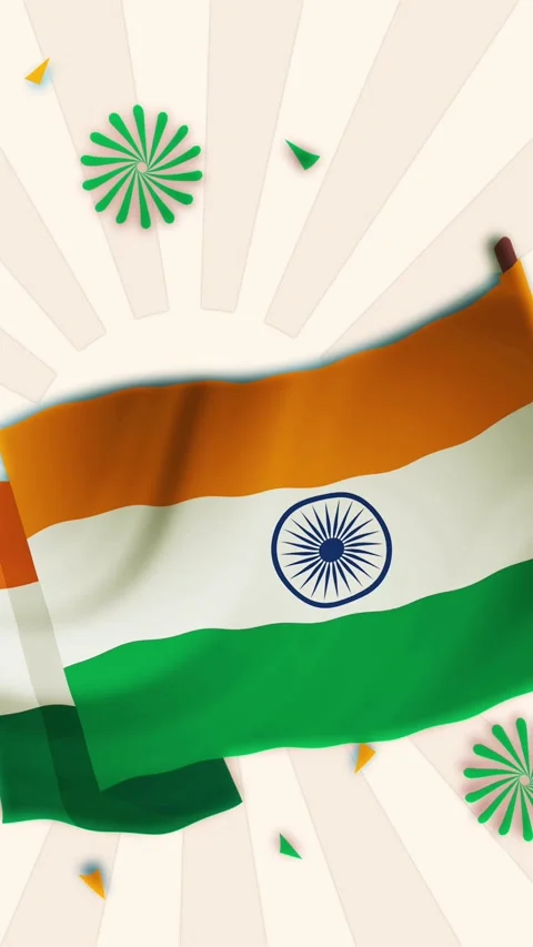 Vertical Independence Day Loop Video stock 341879597