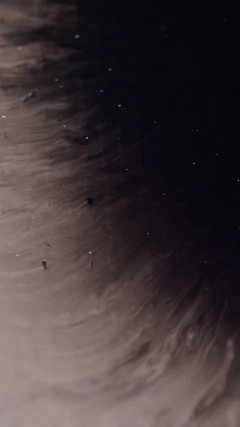 Vertical ink blob wet splatter black gray fluid Stock Footage 315954170