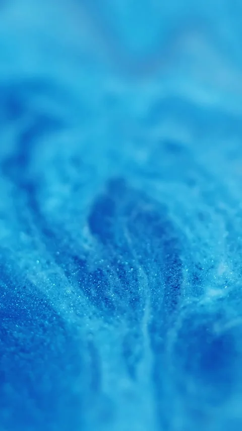 Vertical ink particles acrylic fluid liquid marble Stock Footage 332565388
