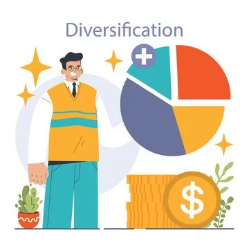 Vertical integration. Company's supply chain optimization and control. Stock Illustration