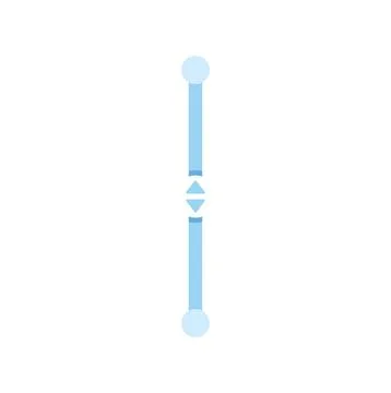 Vertical interface slider icon for adjustment concepts Stock Illustration