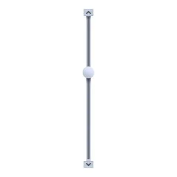Vertical interface slider with round handle pointing upwards Illustrazione stock