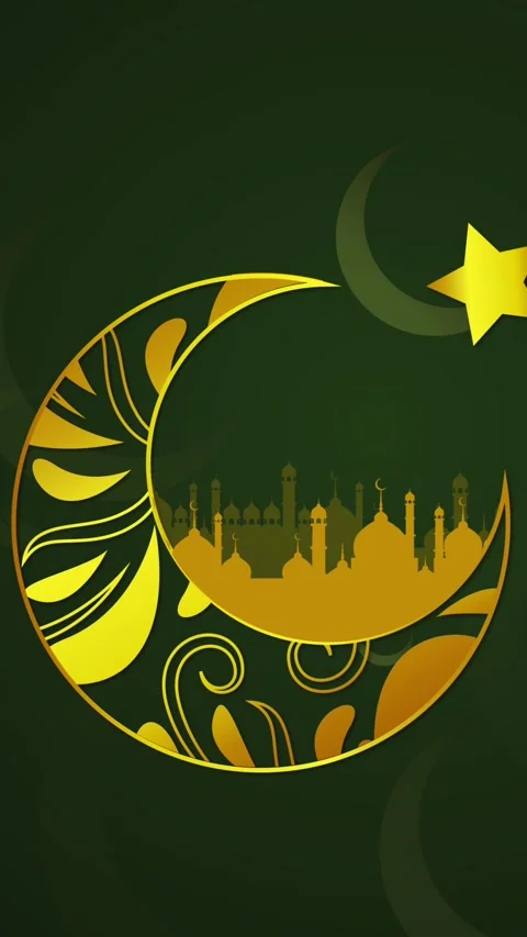 Vertical Islamic Background Stock Footage 341880077