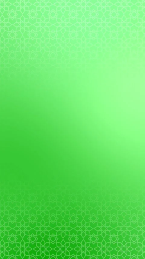 Vertical islamic ornamental pattern green gradient color loop background Stock Footage 304079361