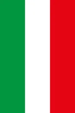 Vertical italian flag Stock Illustration