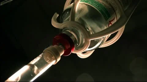 Vertical IV intravenous fluid Stock-Footage 12099740