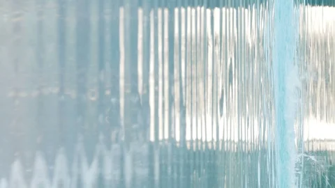 Vertical jet water and waves Stock Footage 92869459