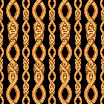 Vertical Lace Stripes Seamless Pattern Illustrazione stock