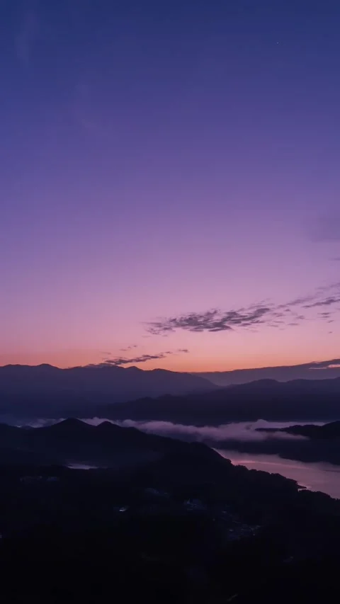Vertical Lake Water Clouds Reflection Nature Motion Timelapse Stock Footage 327672841