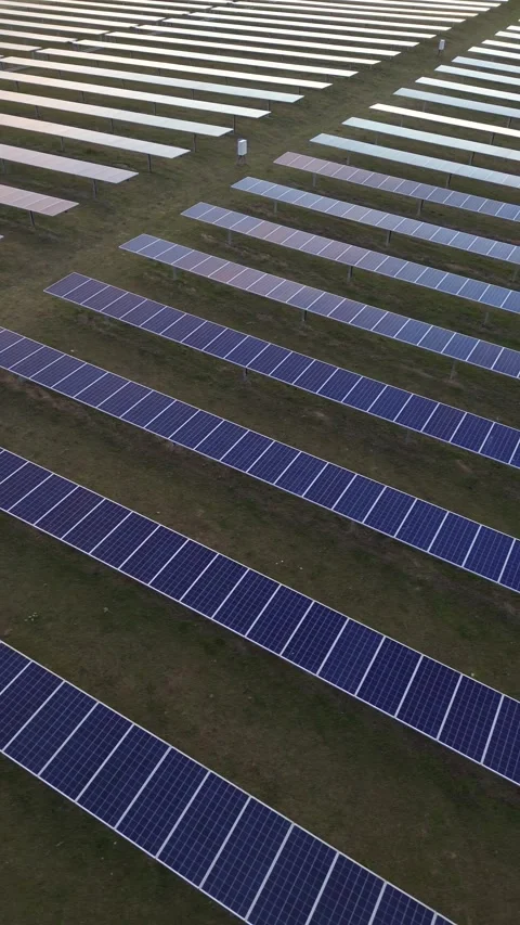 Vertical Lateral Motion Over Repeating Solar Panel Pattern Stock Footage 330051306