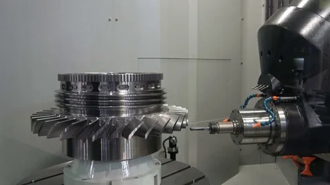 Vertical lathes machine Stock Footage 81003682