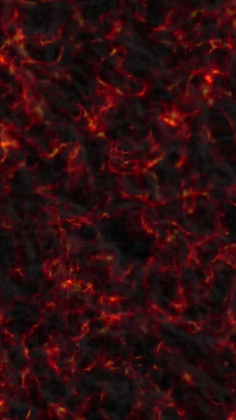 Vertical Lava Flow Heat Wave 4K Loop Stock Footage 296241436