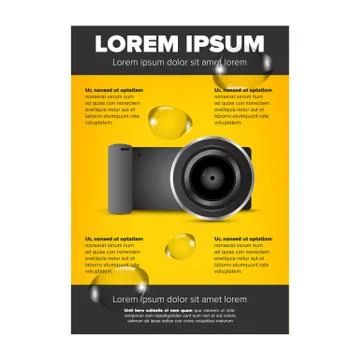 Vertical leaflet design Stock Illustration