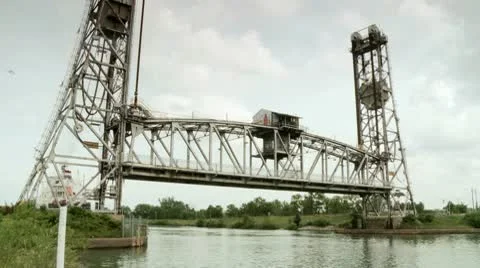 Vertical Lift Bridge, HD Stock Footage 10561881