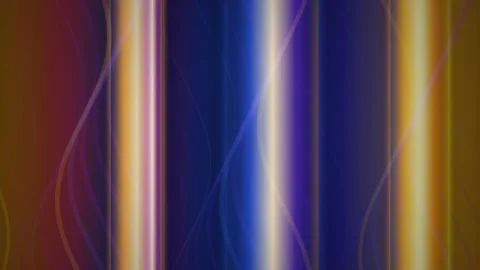 Vertical light beams and wavy lines shift in a seamless loop Stock Footage 342862276