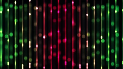 Vertical light streaks and bokeh dots creating abstract background motion Stock Footage 327507488