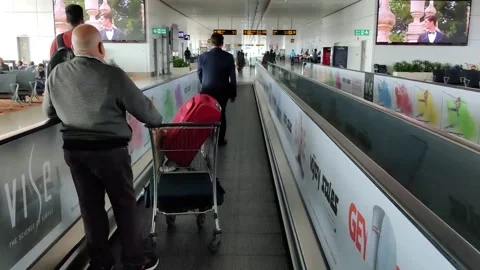 Vertical line Escalator Stock Footage 232941062